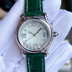 Nowa gorąca sprzedaż moda luksusowy damski zegarek Diamond Hot Sprzedawanie różowego złota w stylu wieloklasowym skórzana ze stali ze stali nierdzewnej kwarcowy zegarek elektroniczny