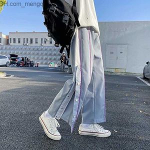 Men's Pants Wide leg pants Korean couple loose fitting straight tube summer underwear street runner sports pantalon homme sale Z230814