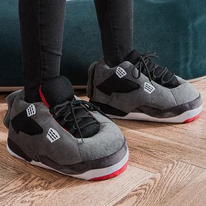 Tofflor Vinter varma tofflor kvinnliga söta hemskor jul unisex sneakers hus golv bomullsstövlar damer plysch Sliders tofflor 230811