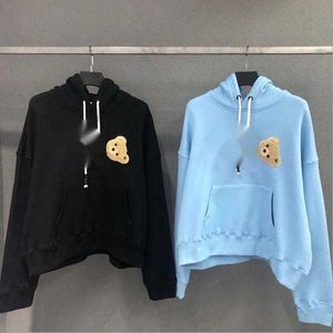 Mens Hoodie Sweatshirt Sonbahar Yeni Satış Moda Kırık Ayı Ayı Oyuncak Ayı Patlama Modeli Terry Sweater Stil Tarzı Erkek ve Kadın Boyut