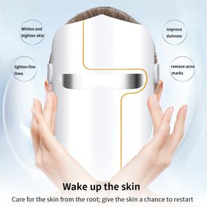 Massager twarzy Maska LED ładowna terapia Poncne Warck i odmładzanie narzędzia do pielęgnacji skóry do użytku domowego 230810