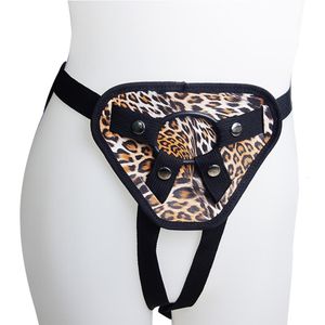 Бруки трусики Sex Toys Shop Leopard Print Bess на брюках для переплета дилдо.