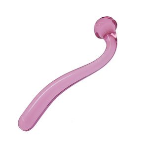 Anal Toys 2 färger glas dildo falska penis kristall anal pärlor rumpa plug prostata massager g spot kvinnliga onani leksaker för kvinnor 230810