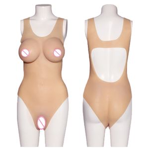 Bröstform silikon bodysuit falska vagina bröst konstgjorda tuttar shemale transgender crossdressing sissy hane till kvinnlig cosplay 230811