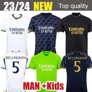 3XL 4XL 23 24 Bellingham Futbol Formaları 2023 Real Madrids Vini Jr Endrick Camavinga Mbappe Rudiger Modric Kroos Tchouameni Vaerde Erkekler Çocuklar Gömlek Üniformaları