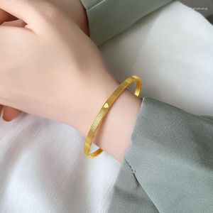 Стиль брангера титановый сталь -ниша Chinoiserie 520 Love Clock Solid Bracelet Женские закрытые браслеты для женщин Pulseras