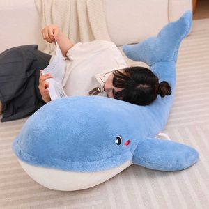 Stuffed Plush Animals Stuffed Plushie Shark Doll Big Mouth Blue Whale Plush Toy Aquatic Ocean Animal Boys Girls Appease Sleeping