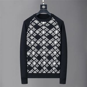 Designer sweater hip -hop men's wool small round neck sweater fashion T -shirt high -quality street street long -sleeved luxury M-3XL YY