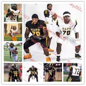 Daishawn Brimage Uapb Football Jersey Wankeith Akin Jr. Chris Thornton Timon Akins Sam Anthony Arkansas Pine Bluff Golden Lions Maglie da uomo cucite personalizzate