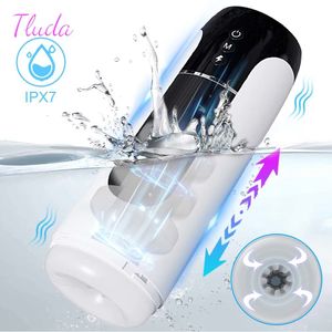 Masturbators Automatic Male Mastuburator Telescopic Man Masturbator Waterproof Blowjob Masturbation Cup for Men Sex Toys Adult Goods for Men 230810