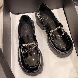 Piattaforma di scarpe eleganti Lolita Mary Janes Uniforme scolastica femminile JK studentessa femmina ragazza rotonda di punta vintage oxford