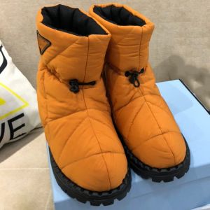 Designer Snow boots Winter Blow padded ankle boots luxury designer shoes slip on shoes women Half boot low heel rounded cap toe Snow booties factory shoe