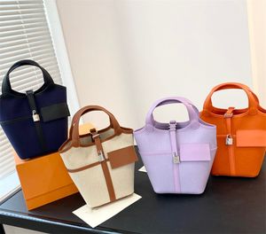 Klasyczna płócienna designerka koszyka Crossbody Bag damska luksusowa torba na torbę na pojedyncze ramię mini torebka damska torba na ramię