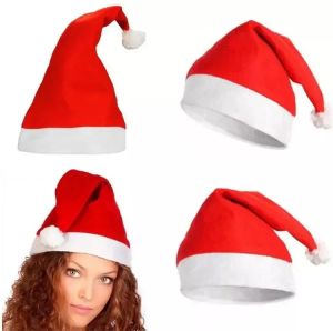 Santa Hat Ultra Soft Plush Cosplay Hishaft Hats New Year Decoration Childs Xmas Home Garden Party Hats FY2322