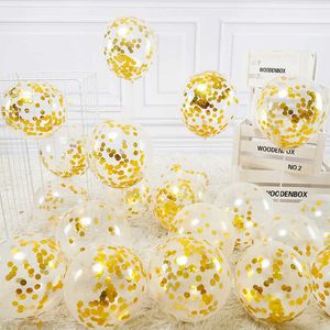 Dekoration Konfetti Ball Rot Roségold Ballon Geburtstag Hochzeit Dekoration Babyparty Valentinstag Globos