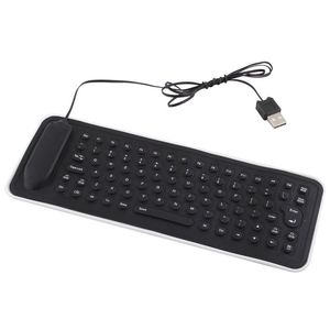 Langlebige 85 Tasten Flexible Wired USB -Tastatur wasserdichte englische Silizium -Schnittstelle Falten Sie für Xiaomi Laptop Notebook PC 22158 faltbar