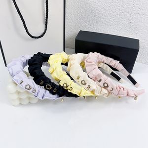 Luxur Designer Crystal Letter Headbands Hårband för kvinnor Girl Brand Elastic pannband Sport Fitness Headband Head Wrap