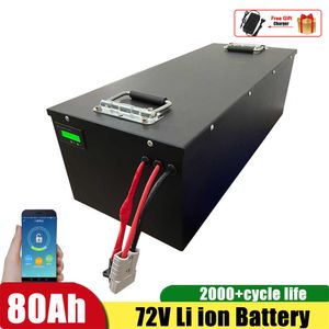 72V 80AH LI ION Lithium Battery встроенный 80A 100A BMS для 5000 Вт 6000 Вт Электрический скутер лодка для гольфа для гольфа+ зарядное устройство