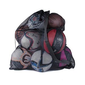 Balls 1pc LargeCapacity Outdoor Sports Bag Pool Storage Mesh Bags Football Basketball Net Toys Floats Organizer For Beach 230811