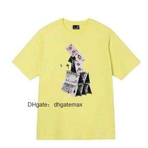 SY men t shirt designer t shirts women clothing graphic tees Pattern tee clothing high street cotton Hip Hop Simple Letters Retro Print Loose dice PD0W