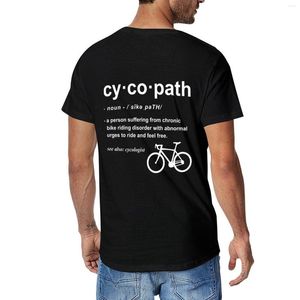 Polos Cykopat definicja zabawny prezent rowerzystów dla rowerowego roweru miłośnika rowerowego rowerowego T-shirtu koszulki potu Mens Cotton t