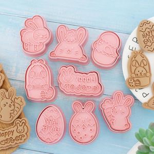 Baking Moulds Cookie Mold Kitchen Supplies Cartoon Easter Non-toxic Tool Cake Molds Durable 1set Odorless 3d Press Fondant Mini