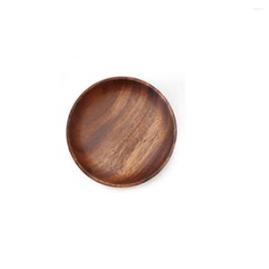 Table Runner Heat Resistant Cake Dish Home Decor Tableware Drink Round Wooden Plate Serving Tray Dinnerware Placemats Coffee Cup Dessert Pad