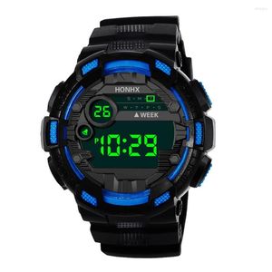 Wristwatches 2023 Men'S Multifunctional Display Electronic Wristwat Luxury Mens Digital Led Watch Date Sport Men Outdoor