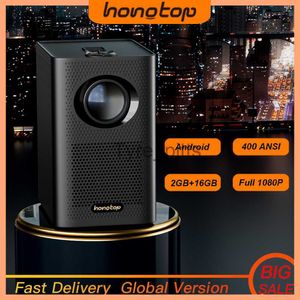 Projectors Hongtop S30 Global version Full HD 1080P Projector LED Theatre Android 10 1920x1080p Mini 4K Vidoe Projector för Home Projector X0811