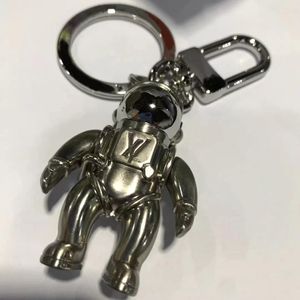 High quality luxury letter inlaid astronaut enamel high-quality keychain men's and women's jewelry keychain luxury brand bag pendant as a gift for family and friends