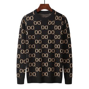 Suéter de grife guan homem amantes amantes casal cardigan malha redonda colar de gola alta letra de moda letra branca preto manga longa pullover de roupas