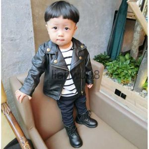 Jackets Fashion Baby Boy Leather Jackets PU Short Coat for Boys Outerwear Cloth infant baby jacket High Quality Spring Newborn Coats NEW x0811