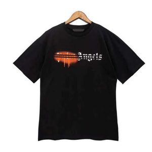 23SS herrarna tshirts t shirt palms palmangel city designer begränsad bläckstråle graffiti brev tryckning herrs kvinnors segelbåt kortärmad avslappnad toppar hy13