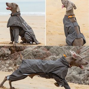 犬のアパレル防水犬レインコート中程度の大きな犬用レインコートレインコート屋外ペット服子犬ドーバーマンラブマンラブマンハスキージャケット230810