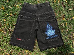 Shorts masculinos streetwear jnco y2k haruku hip hop desenhos animados impressão gráfica gótico baggy denim ginásio basquete feminino