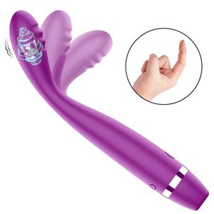 Vibrators G Spot Vibrator Finger Dildo Clitoris Stimulator Vagina Vibrat For Beginners Masturbator Massager Sex Toy Women 18 230811