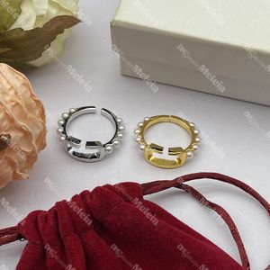 Women Opening Rings for Gift Gold Band Ring Ladies Party Rings Designer Jewelry with Box