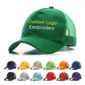 Ball Caps 20pcs A Lot Adult Casual Cotton Diy Custom Logo Baseball Men Women Trucker Cap Free Embroidery Snapback Hats