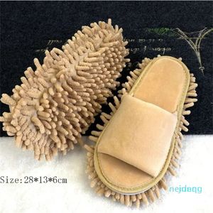 Designer Sandals Plush Lazy Wiping Slippers Men Clean Floor Cleaning Mopping Shoe Cover Home Floor