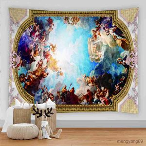 Tapestries Christ Jesus Tapestry Wall Hanging Artistic Church Fresco Polyester Fabric Cottage Dorm Wall Art Home Room Decor Wall Decoration R230811