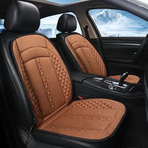 Araba koltuğu, hızlı ısıtılabilir ayarlanabilir siyah/gri/browncar elektrik stili kış pedi yastıkları otomatik aksesuarlar kapsar