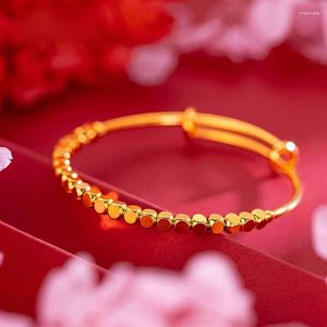 Bangle Sargent Ancient Block Transfer Bead Bracelet Ladies Fashion Imitation Gold Chinese Valentine's Day To Send