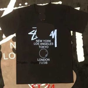 Sy Men T Shirt Designer T Shirts Women Clothing Graphic Tees Mönster TEE KLÄNNINGAR HIGH STREET COMTHET HIP HOP Simple Letters Retro Print Loose Dice 7ftc