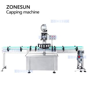 Zonesun ZS-XG440C Automatisk Ropp Capping Machine Metal Screw Cap Crimping Machine