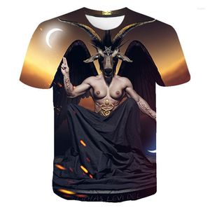 Men's T Shirts Anime Satan Evil 3D Printed Kids Shirt Cartoon Mr Pickles Summer Men's T-shirts Streetwear Hip Hop Casual Women Tops