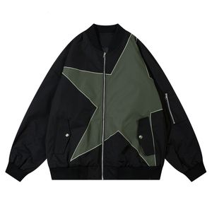 Mens Jackets Lacible Star Brodery Zipper Jacket Design Thin Spring Autumn Coat Män Kvinnor Outdoor Vintage Casual 230810