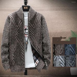 Męskie swetry Najwyższej klasy Autum Winter Brand Modna Dzianin Men Sweter Sweter Czarny Koreańszy Casual Coats Kurtka męska odzież 2023