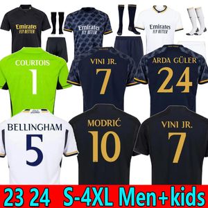 S-4XL 23 24 Bellingham Vini Jr Joselu Soccer Jerseys Real Madrids Shird Tchouameni Camavinga Alaba Modric Rodrygo Mbappe 2023 2024 Camiseta Men Kids