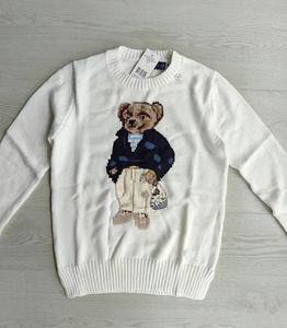 Polo Ralph US Women's Laurens Winter Sweater Cartoon Bear Pullover Casual Fashion H3jy