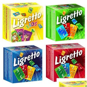 Kortspel Leisure English Cards Board Ligre Game ADT Party Children Education Toys 4 Färger för Välj A29 A11259U Drop Delivery GI DHKTR